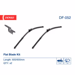 Balai d'essuie-glace DENSO DF-052, Flat Blades, 600mm, Avant, 2 pièce - Vue supplémentaire 4