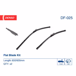 Balai d'essuie-glace DENSO DF-025, Flat Blades, 650+600mm, Avant, 2 pièce - Vue supplémentaire 4