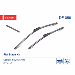 Balai d'essuie-glace DENSO DF-056, Flat Blades, 550+475mm, Avant, 2 pièce - Vue supplémentaire 4