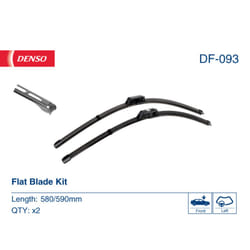 Balai d'essuie-glace DENSO DF-093,, 590+580mm, Avant, 2 pièce