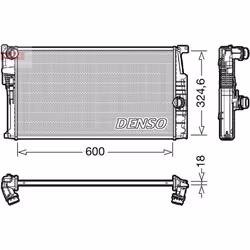 Radiateur, refroidissement moteur DENSO DRM05017