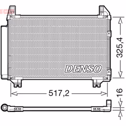 Condenseur, climatisation DENSO DCN50101