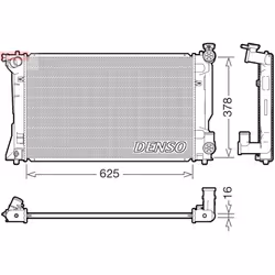 Radiateur, refroidissement moteur DENSO DRM50118