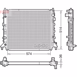 Radiateur, refroidissement moteur DENSO DRM99013