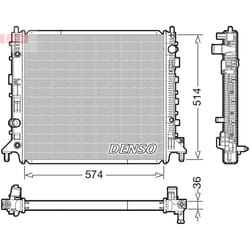Radiateur, refroidissement moteur DENSO DRM99013