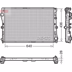 Radiateur, refroidissement moteur DENSO DRM17103