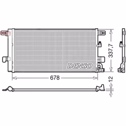 Condenseur, climatisation DENSO DCN02001