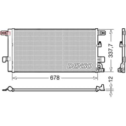 Condenseur, climatisation DENSO DCN02001