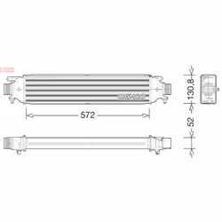 Intercooler DENSO DIT01008