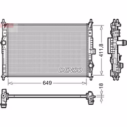 Radiateur, refroidissement moteur DENSO DRM21103