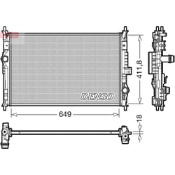 Radiateur, refroidissement moteur DENSO DRM21103