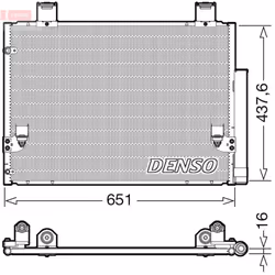 Condenseur, climatisation DENSO DCN50057