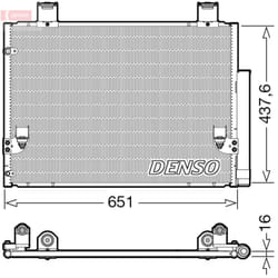 Condenseur, climatisation DENSO DCN50057