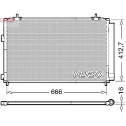 Condenseur, climatisation DENSO DCN50059