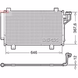 Condenseur, climatisation DENSO DCN44012