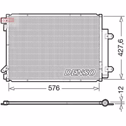 Condenseur, climatisation DENSO DCN47008