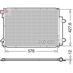Condenseur, climatisation DENSO DCN47008