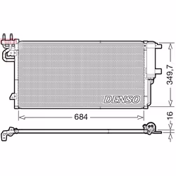 Condenseur, climatisation DENSO DCN10045