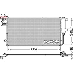 Condenseur, climatisation DENSO DCN10045