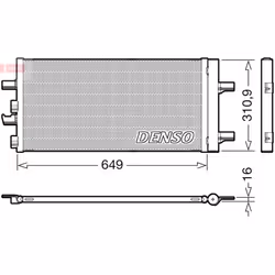 Condenseur, climatisation DENSO DCN05104