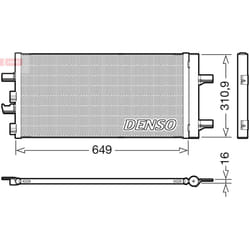 Condenseur, climatisation DENSO DCN05104