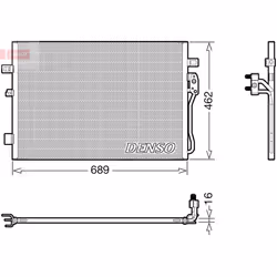Condenseur, climatisation DENSO DCN09145