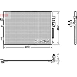 Condenseur, climatisation DENSO DCN09145