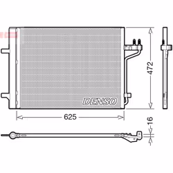Condenseur, climatisation DENSO DCN10047