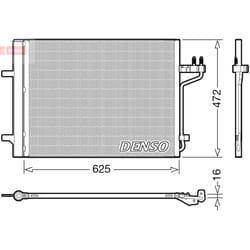 Condenseur, climatisation DENSO DCN10047