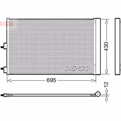 Condenseur, climatisation DENSO DCN17061