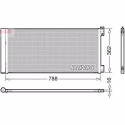 Condenseur, climatisation DENSO DCN23042