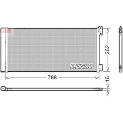 Condenseur, climatisation DENSO DCN23042