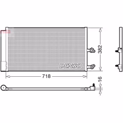 Condenseur, climatisation DENSO DCN33014