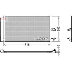 Condenseur, climatisation DENSO DCN33014