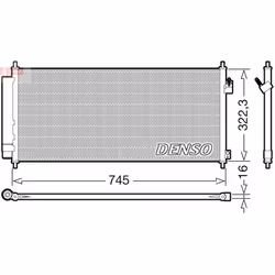 Condenseur, climatisation DENSO DCN40026