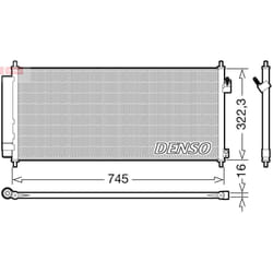 Condenseur, climatisation DENSO DCN40026