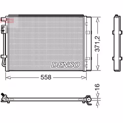 Condenseur, climatisation DENSO DCN41015