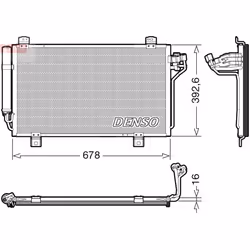 Condenseur, climatisation DENSO DCN44015