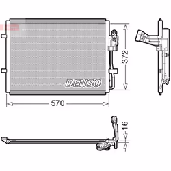 Condenseur, climatisation DENSO DCN44016