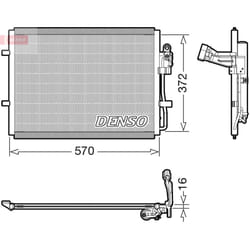 Condenseur, climatisation DENSO DCN44016