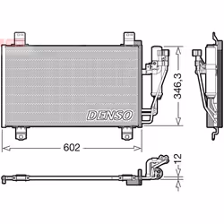 Condenseur, climatisation DENSO DCN44017