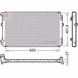 Radiateur, refroidissement moteur DENSO DRM32048