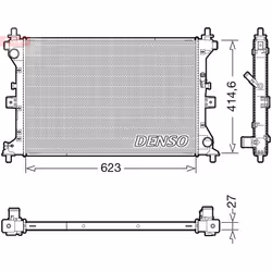 Radiateur, refroidissement moteur DENSO DRM47039