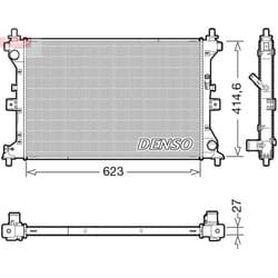 Radiateur, refroidissement moteur DENSO DRM47039