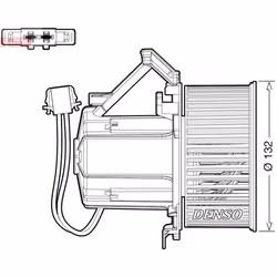Pulseur d'air habitacle DENSO DEA02009