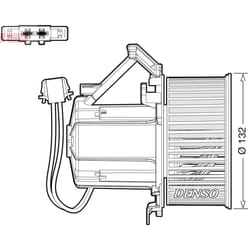 Pulseur d'air habitacle DENSO DEA02009