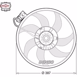 Ventilateur, refroidissement moteur DENSO DER20017