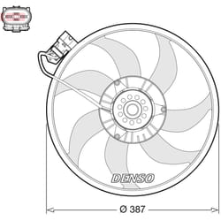 Ventilateur, refroidissement moteur DENSO DER20017