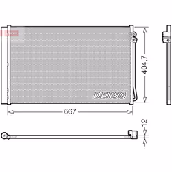 Condenseur, climatisation DENSO DCN17062