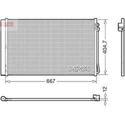 Condenseur, climatisation DENSO DCN17062